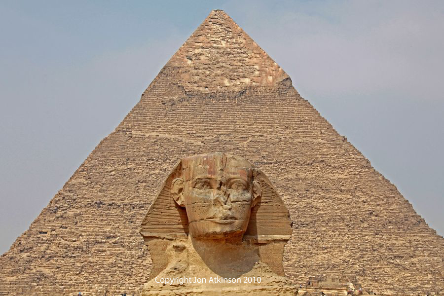 Sphinx & Pyramid, Khafre, Giza